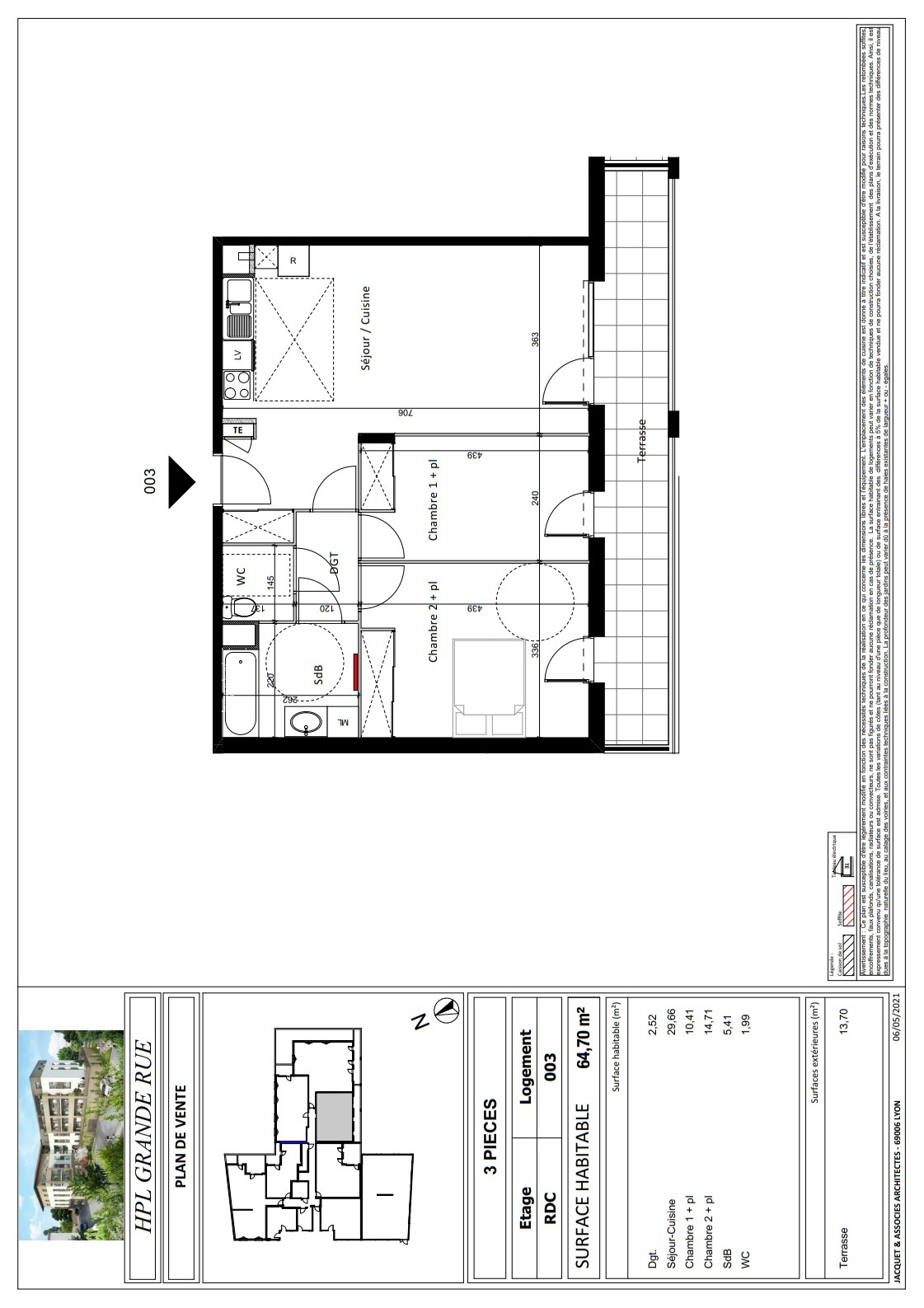 Appartement neuf pour investir avec terrasse à Montrevel-En-